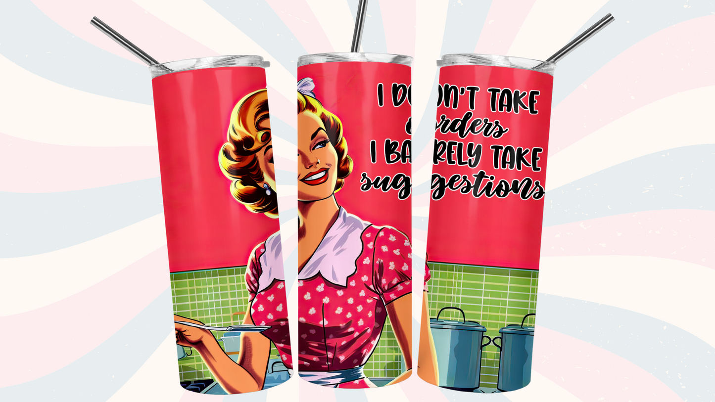 Vintage Tumbler Women Witty Funny Quotes: Series : Lila-Livia&Alda.