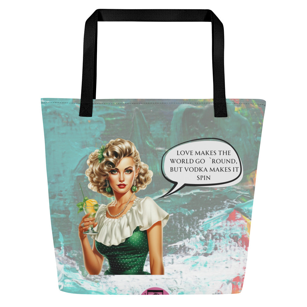 Witty Women Retro Quotes Tote Bag Alis Collection